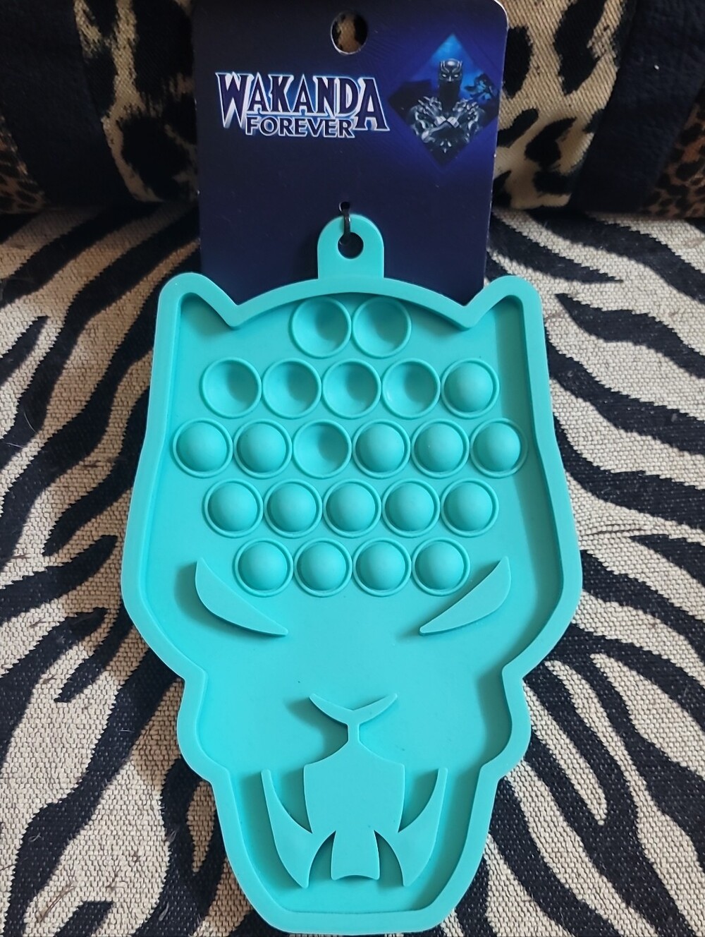 Marvel Wakanda Forever Teal Pop-It Cat Fidget Toy